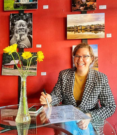 Miriah at Fausto Coffee in Lincolnton, NC